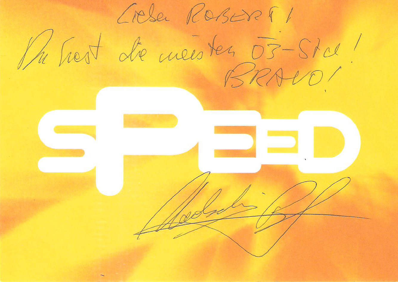 ATV Speed Autogramm von Hadschi Bankhofer ATV Speed Autogramm von Hadschi Bankhofer